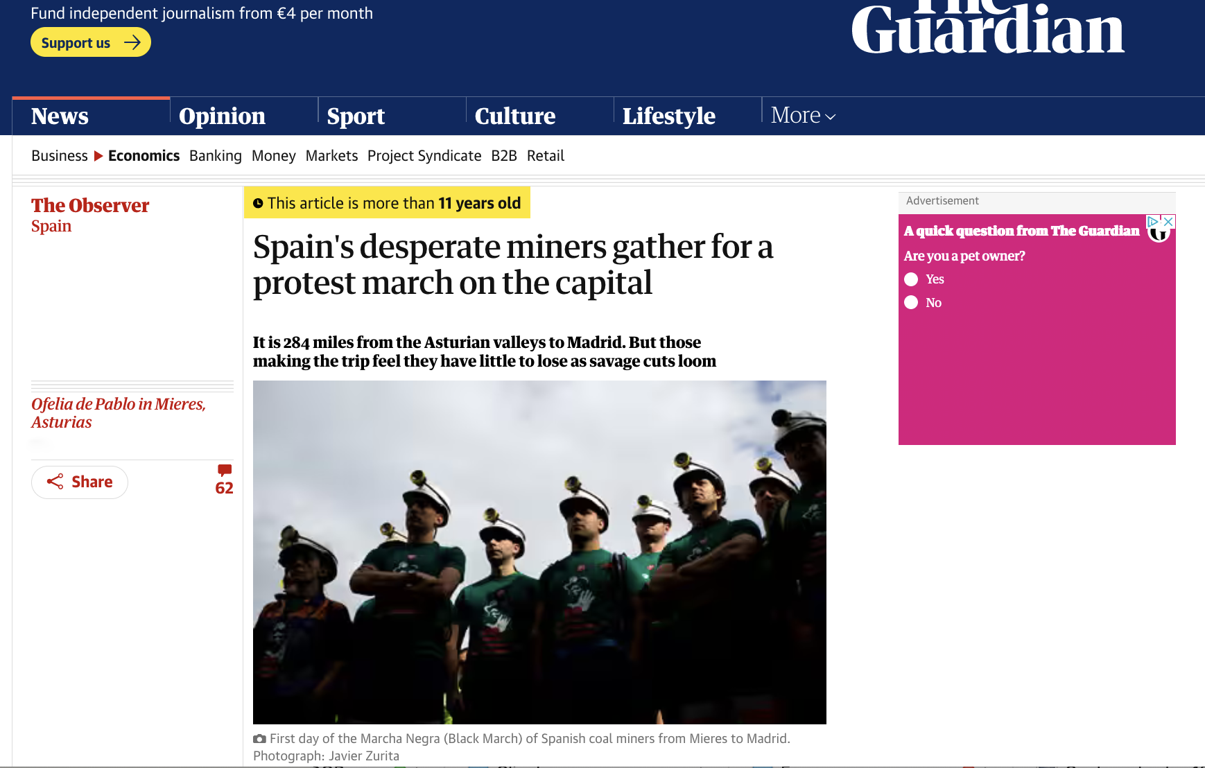 Miners Ofelia de Pablo Javier Zurita The Guardian UK