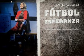 Ofelia de Pablo, Javier Zúrita, Exhibición Fútbol para la Esperanza en Casa Árabe por HJakawatifgilm