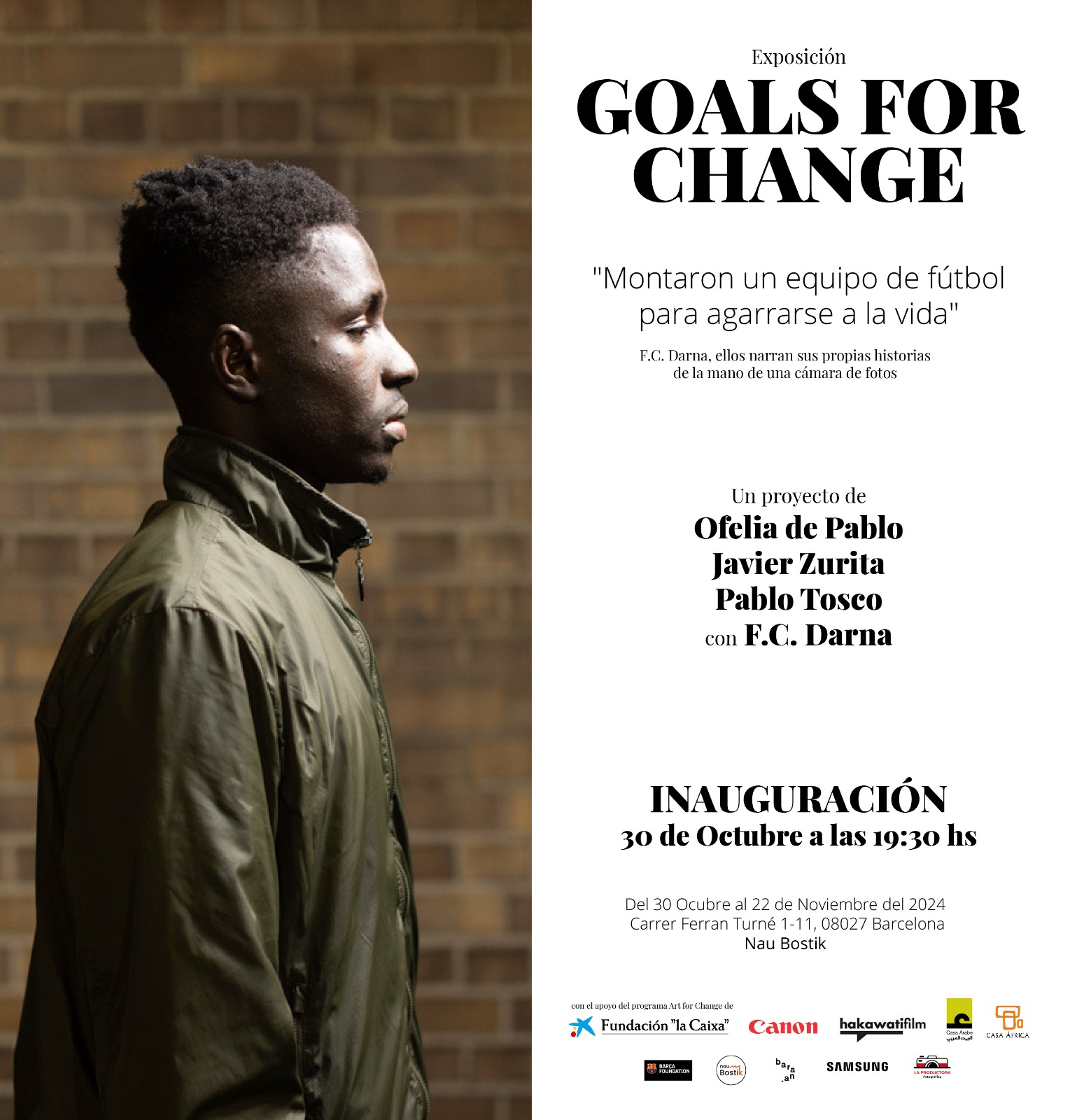 Goals for Change by Ofelia de Pablo and Javier Zurita. Art for Change Fundación La Caixa. Invitación